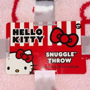 Hello Kitty Snuggle Throw - Red, White, and Pink